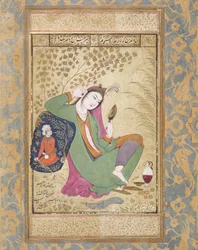 Dame mit Spiegel, 16./17. Jahrhundert